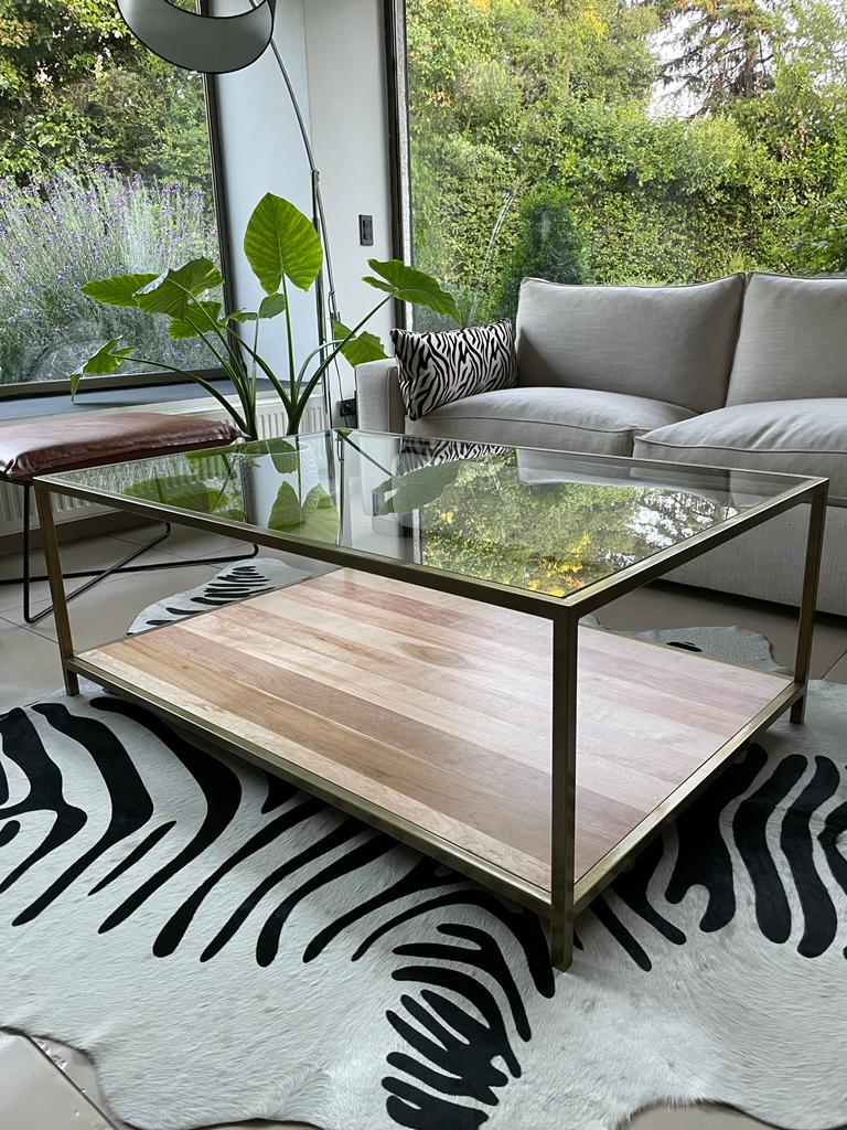 Mesa de Centro Arrayan Dorada